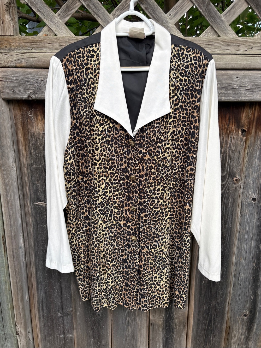 Vintage Leopard Print Blouse